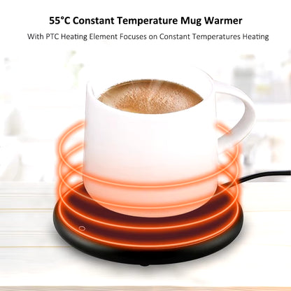 Cup Heater USB Coffee Mug Warmer Electric Milk Tea Cup Heating Coaster Cup Warmer for Home Office USB Desk Cup Warmer